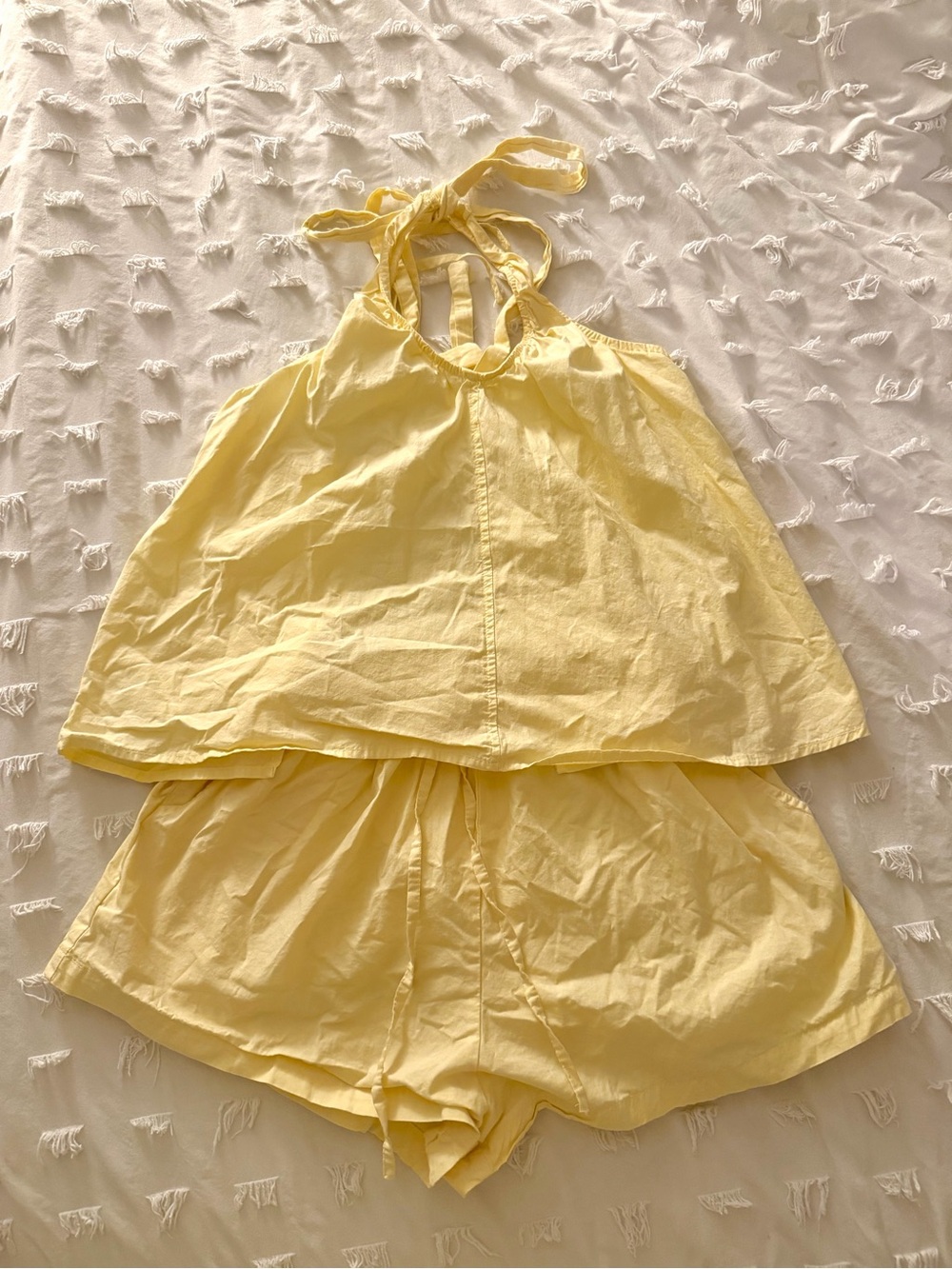 Thanne yellow shorts set